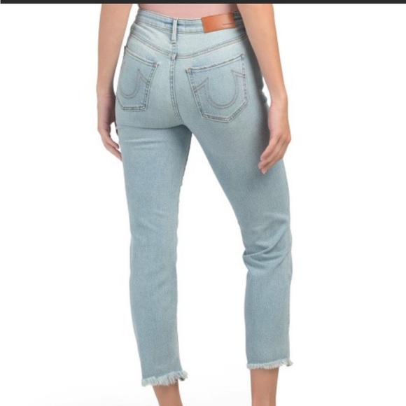 True Religion NWT Mid-rise Cropped Straight Starr Jeans size 30 - Picture 1 of 11
